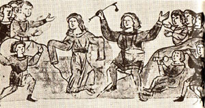 異教的な踊り（１５世紀末の年代記挿絵）