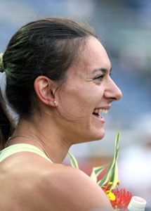 今月の表紙：女子棒高跳び・エレーナ・イシンバエワ選手（ロシア）