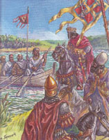 スヴャトスラフとビザンチン皇帝ツィミスケスとの会談