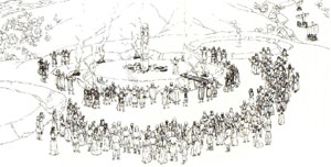 異教的儀式（想像図）