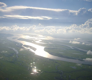 ロシア極東　ハバロフスク上空