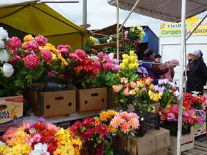 市場の造花屋さん