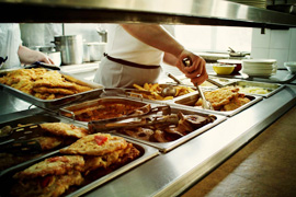 モスクワ大学の食堂