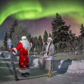 ムルマンスク州のオーロラ