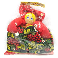 ポットカバー人形・ホフロマ柄