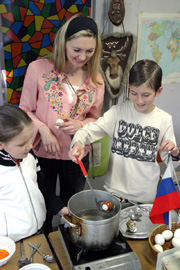 イースターエッグ彩色