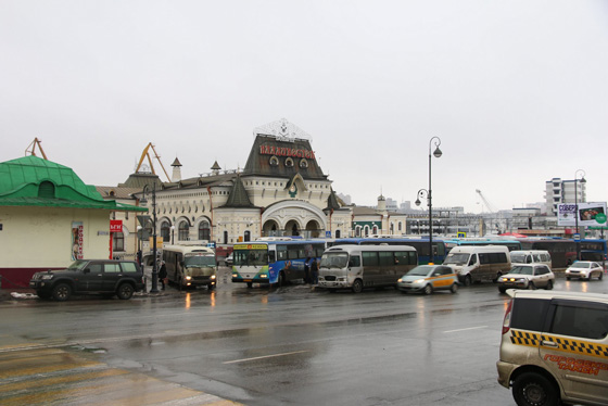ウラジオストク市内・鉄道駅周辺