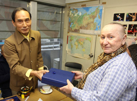 2013年のハバロフスクからの訪問団との交流