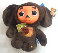 歌うチェブラーシカのぬいぐるみ