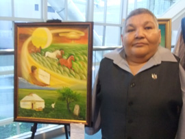 画家のカリプベク・クユコフ氏