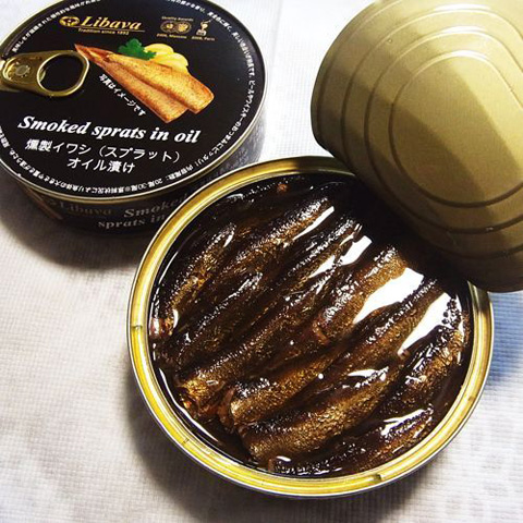 燻製イワシ（スプラット）オイル漬け
