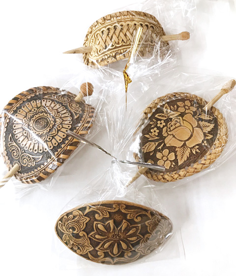 ベレスタ（白樺の樹皮）髪飾り