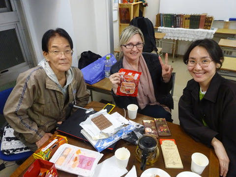 田中さん、マリーナさん、スベトラーナさん