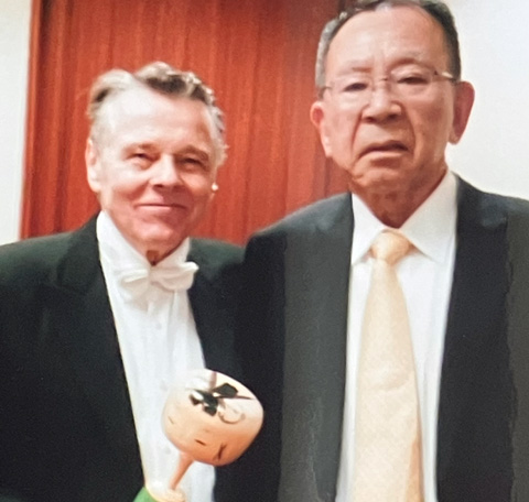 ヤンソンス氏（左）と筆者