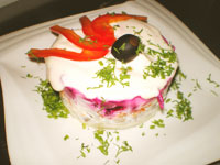 レストラン「アムール」の料理