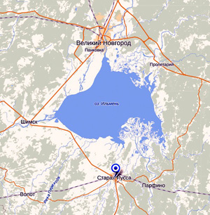 イリメニ湖とその周辺