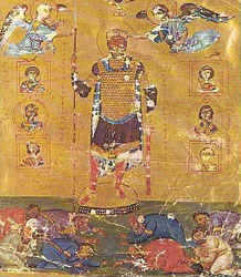 軍装のバシレイオス二世