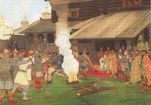 「ルーシ法典」の時代の裁判（Ｉ．ビリビン画）