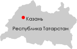 タタルスタン共和国地図