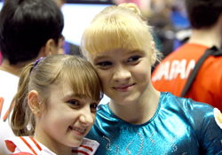 コモワ選手とナビエワ選手（ロシア）