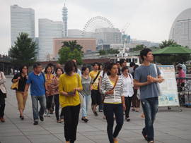 歓迎会と横浜港見学