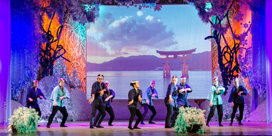 祭典«Праздник дружбы»で「正調ソーラン節」を披露